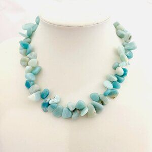 Chunky Amazonite Necklace - Approx. 16" - NWOT